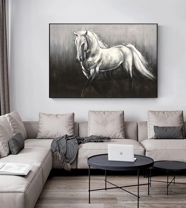 100% Handmade Horse Animal Home Decoration Wall Art Canvas Oil Painting