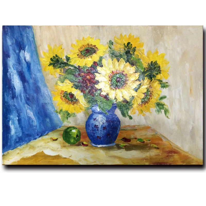 Factory Direct Wholesale 100%Handmade Oil Painting on Canvas, Still Life Flower