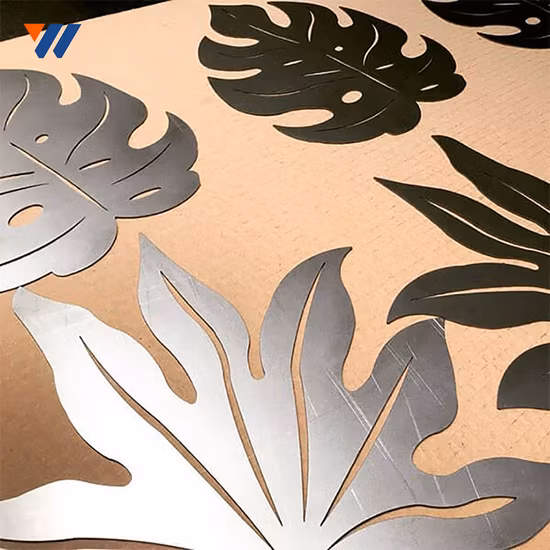 Decorazioni murali per sculture in acciaio inossidabile con pittura artistica in metallo 3D all'ingrosso Art