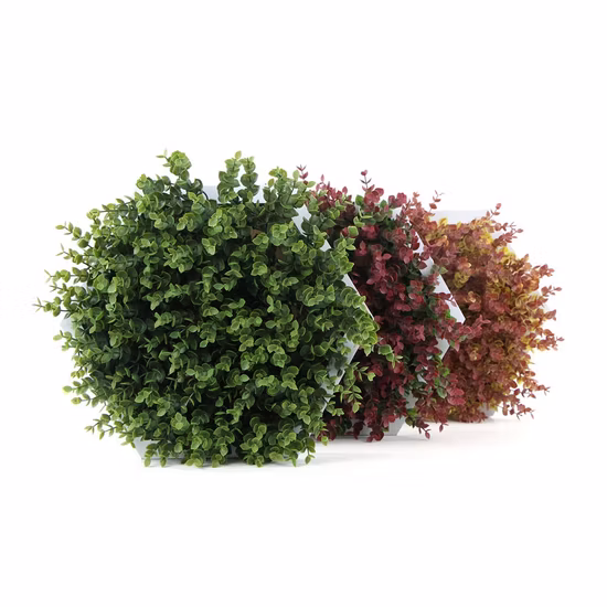 Uland Vari stili esagonali decorativi per la casa cornice per piante finte 3D Wall Art Green Wall